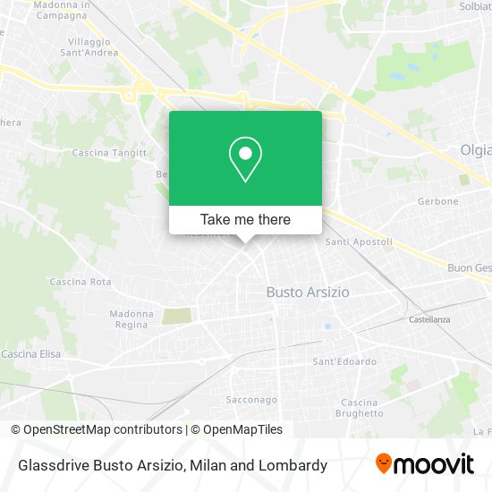 Glassdrive Busto Arsizio map