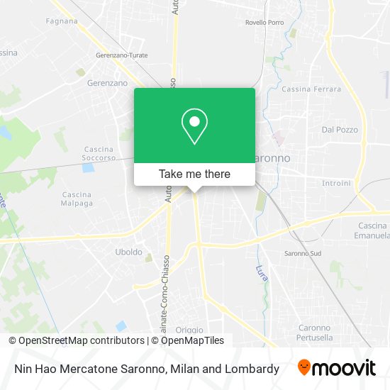 Nin Hao Mercatone Saronno map