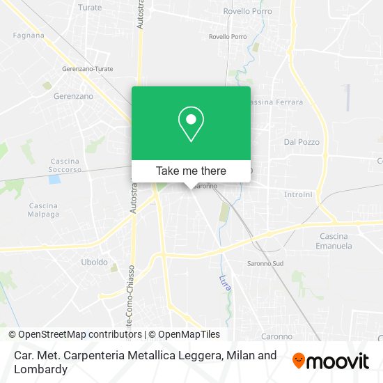 Car. Met. Carpenteria Metallica Leggera map