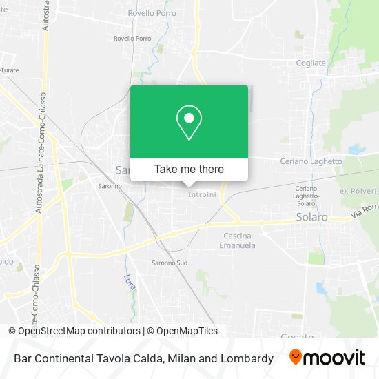 Bar Continental Tavola Calda map
