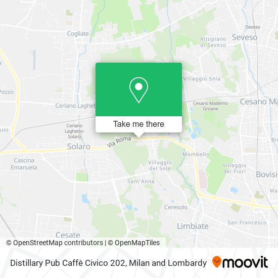 Distillary Pub Caffè Civico 202 map