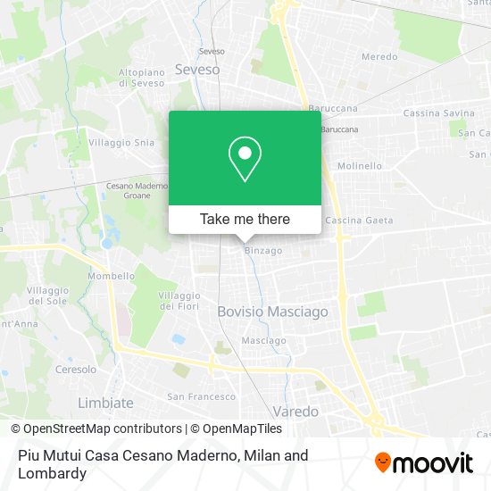 Piu Mutui Casa Cesano Maderno map