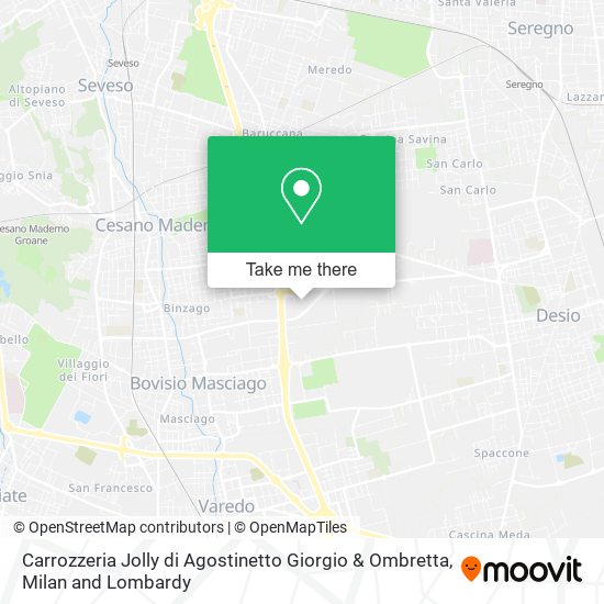 Carrozzeria Jolly di Agostinetto Giorgio & Ombretta map