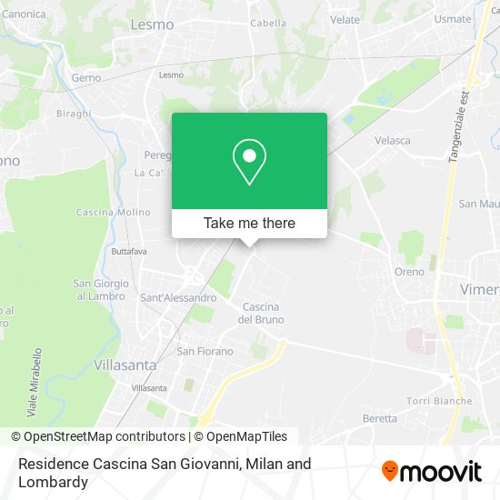 Residence Cascina San Giovanni map