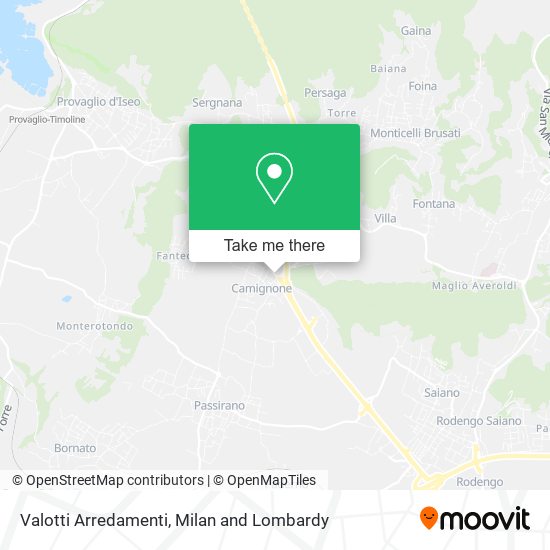 Valotti Arredamenti map