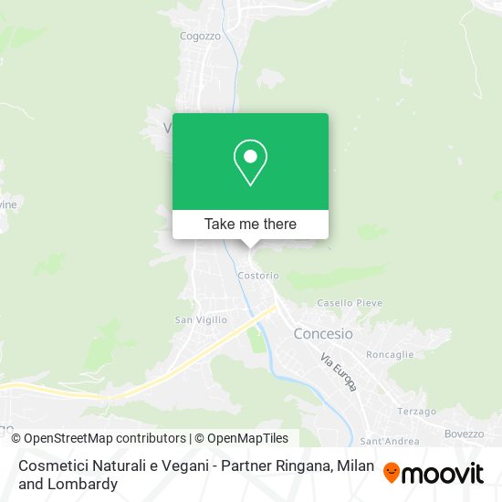 Cosmetici Naturali e Vegani - Partner Ringana map