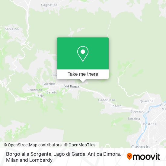 Borgo alla Sorgente, Lago di Garda, Antica Dimora map