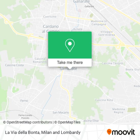 La Via della Bonta map