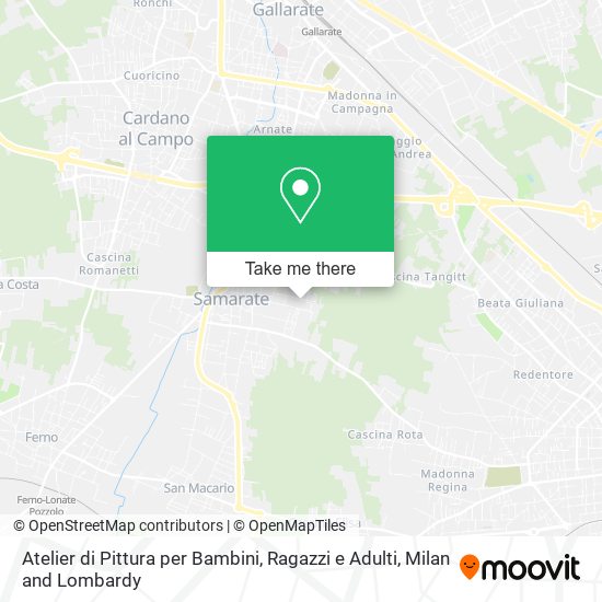 Atelier di Pittura per Bambini, Ragazzi e Adulti map