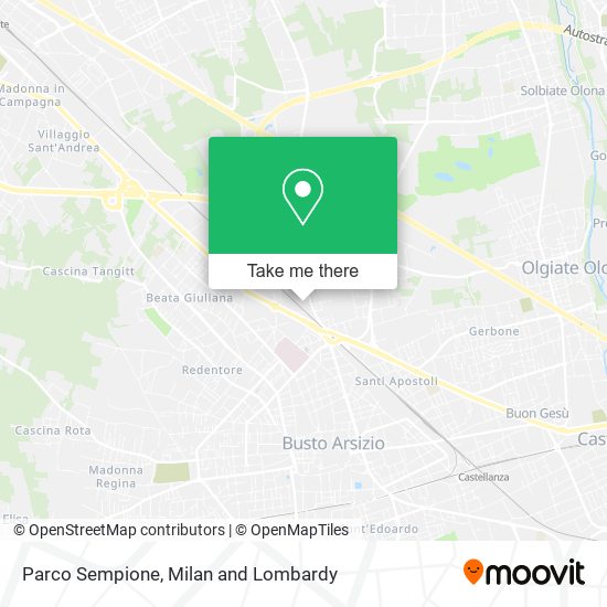 Parco Sempione map