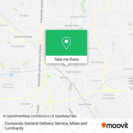 Consorzio General Delivery Service map