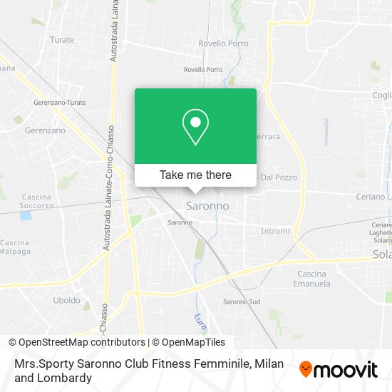 Mrs.Sporty Saronno Club Fitness Femminile map