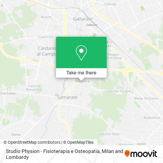 Studio Physion - Fisioterapia e Osteopatia map