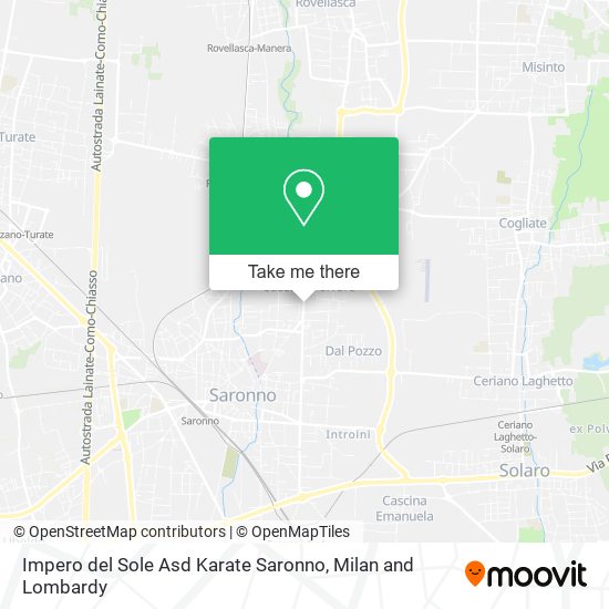 Impero del Sole Asd Karate Saronno map