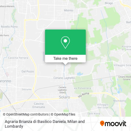 Agraria Brianza di Basilico Daniela map