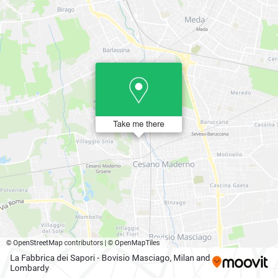 La Fabbrica dei Sapori - Bovisio Masciago map