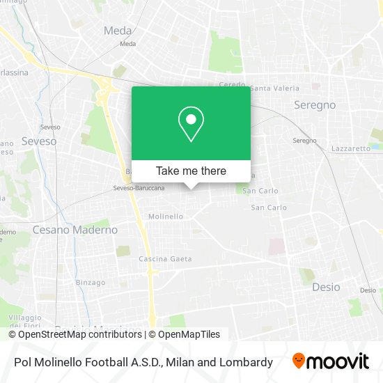 Pol Molinello Football A.S.D. map