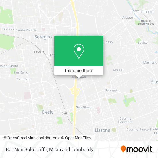 Bar Non Solo Caffe map