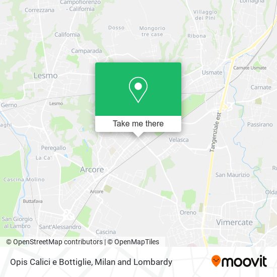 Opis Calici e Bottiglie map