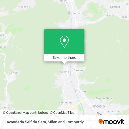 Lavanderia Self da Sara map