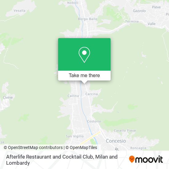 Afterlife Restaurant and Cocktail Club map