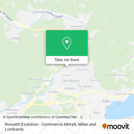 Rossetti Evolution - Commercio Metalli map