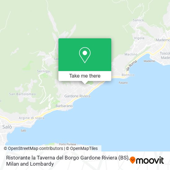 Ristorante la Taverna del Borgo Gardone Riviera (BS) map