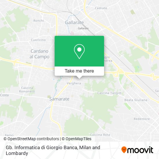 Gb. Informatica di Giorgio Banca map