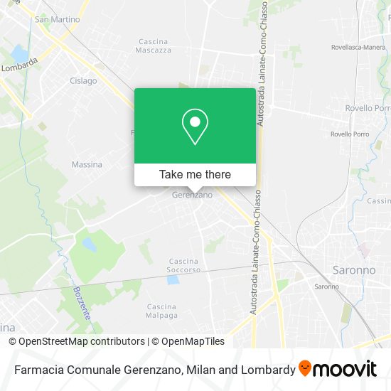 Farmacia Comunale Gerenzano map