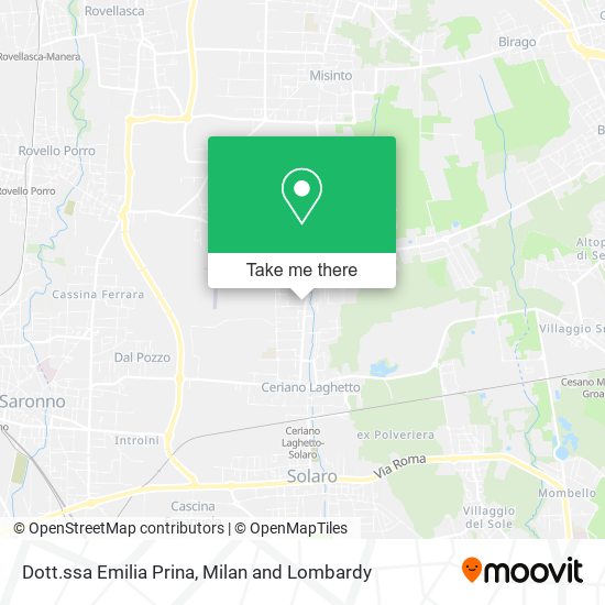 Dott.ssa Emilia Prina map