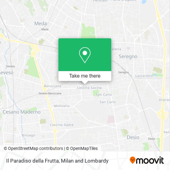 Il Paradiso della Frutta map