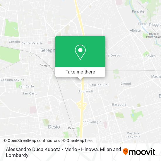 Alessandro Duca Kubota - Merlo - Hinowa map