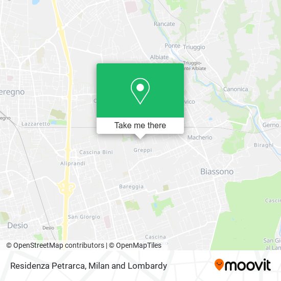 Residenza Petrarca map