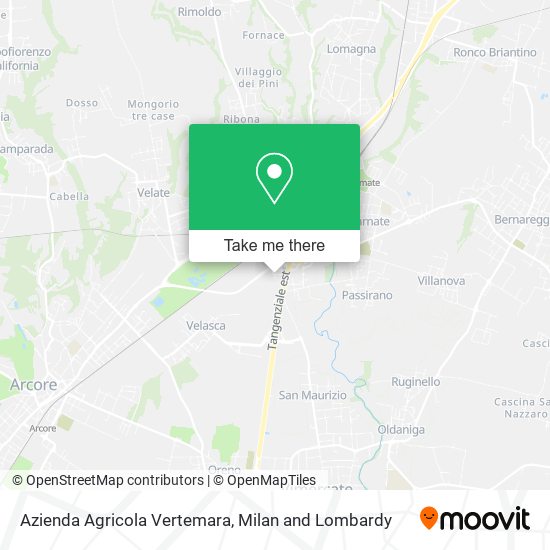 Azienda Agricola Vertemara map