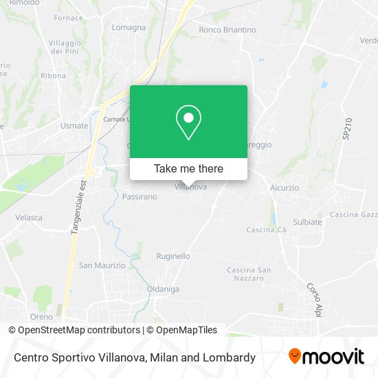 Centro Sportivo Villanova map