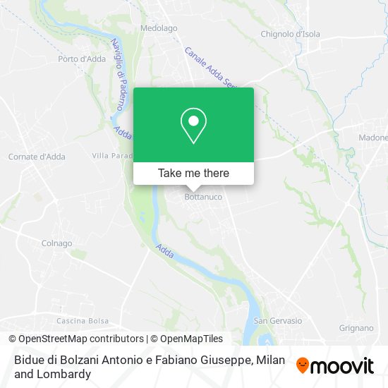 Bidue di Bolzani Antonio e Fabiano Giuseppe map