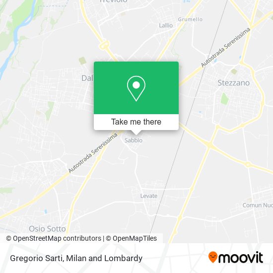 Gregorio Sarti map