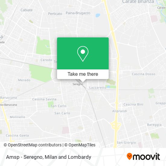 Amsp - Seregno map