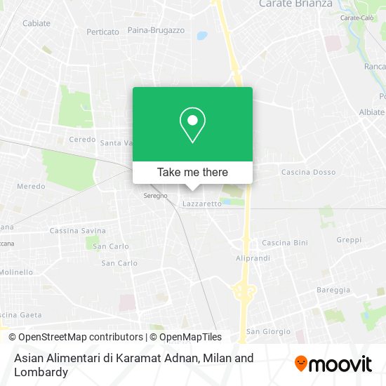 Asian Alimentari di Karamat Adnan map