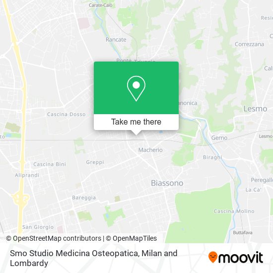 Smo Studio Medicina Osteopatica map