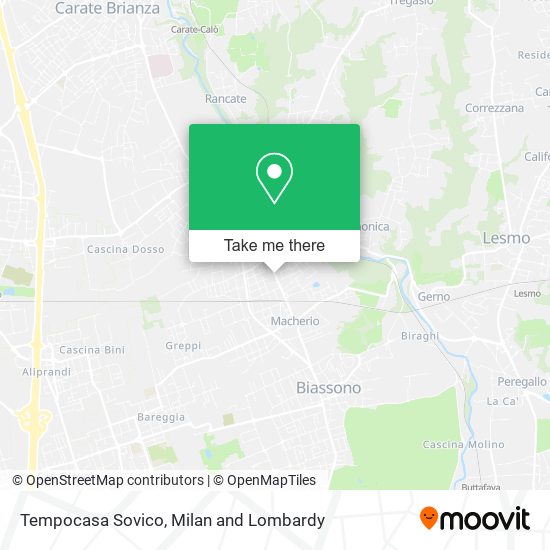 Tempocasa Sovico map