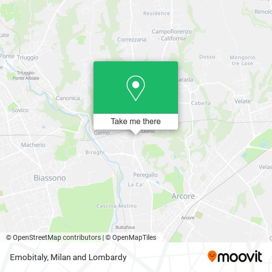 Emobitaly map