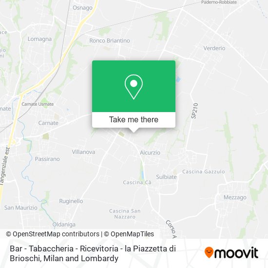 Bar - Tabaccheria - Ricevitoria - la Piazzetta di Brioschi map