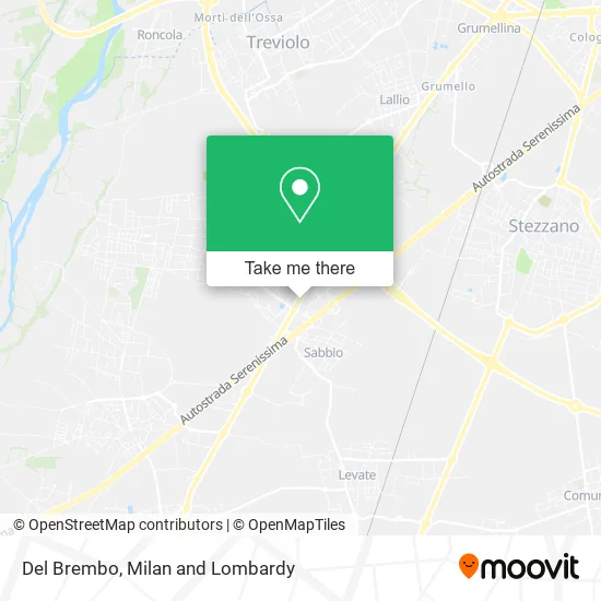 Del Brembo map