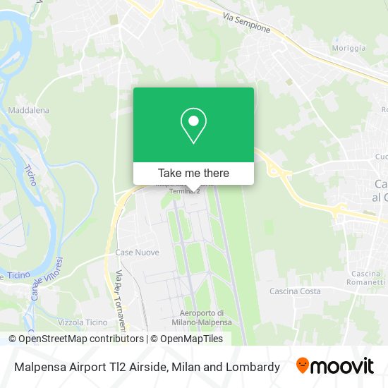 Malpensa Airport Tl2 Airside map