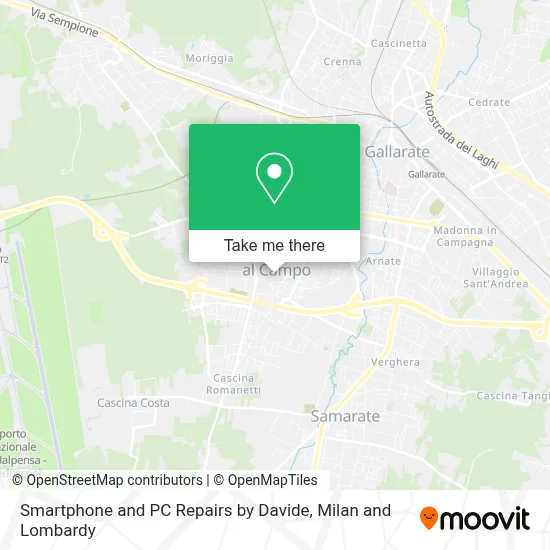 Smartphone and PC Repairs by Davide map