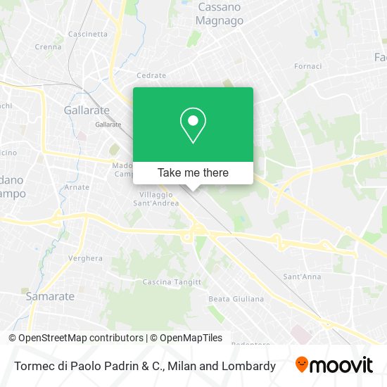 Tormec di Paolo Padrin & C. map
