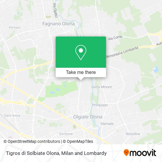 Tigros di Solbiate Olona map
