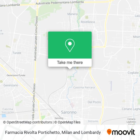 Farmacia Rivolta Portichetto map