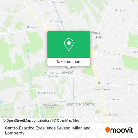 Centro Estetico Excellence Seveso map